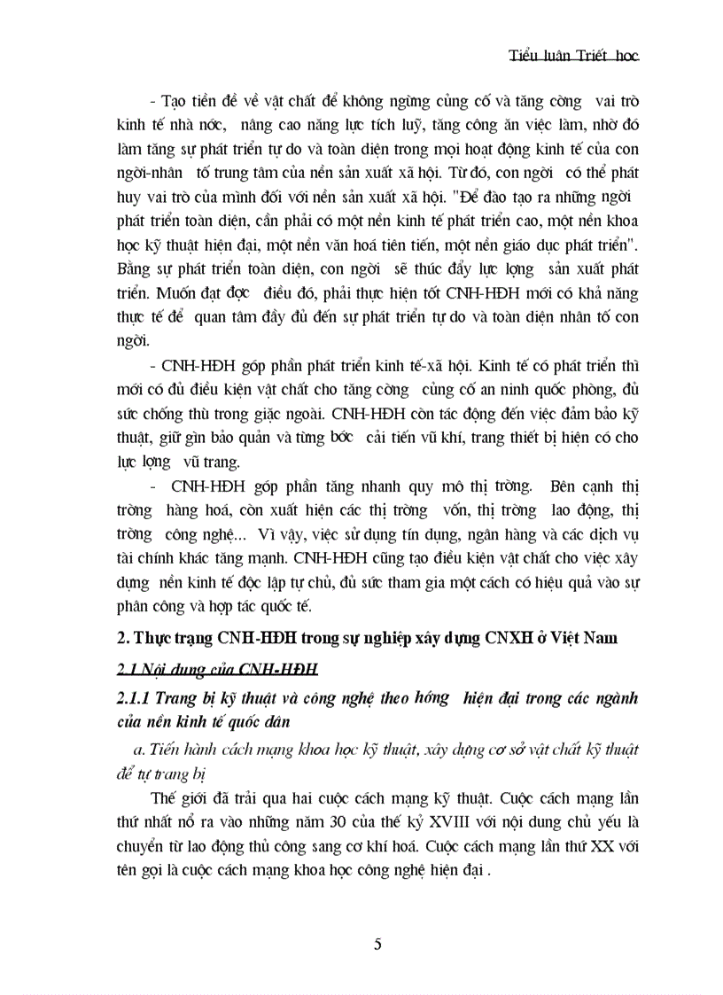 image for page CNH HĐH và vai trò của nó trong sự nghiệp xây dựng chủ nghĩa xã hội ở nước ta