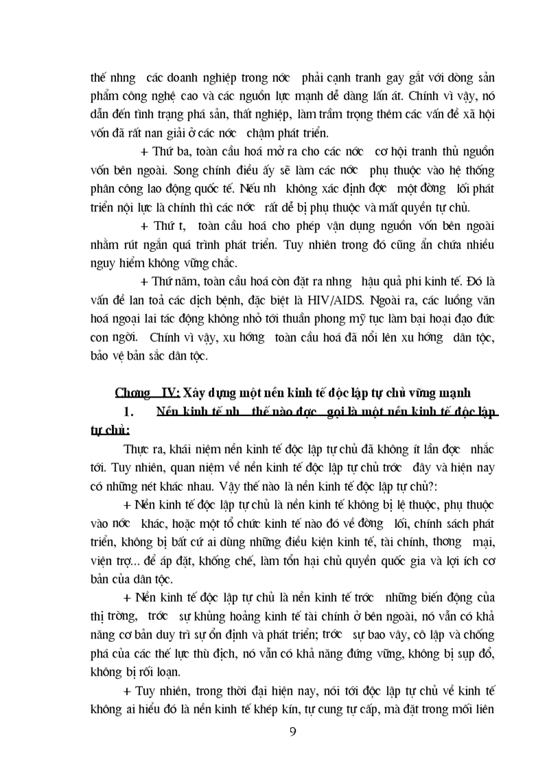 image for page Đề tài Phép biện chứng về mối hệ phổ biến và vận dụng phân tích mối liên hệ giữa xây dựng nền kinh tế độc lập tự chủ với hội nhập kinh tế