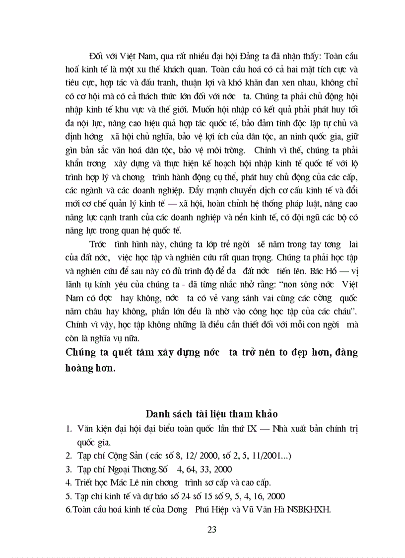 image for page Đề tài Phép biện chứng về mối hệ phổ biến và vận dụng phân tích mối liên hệ giữa xây dựng nền kinh tế độc lập tự chủ với hội nhập kinh tế