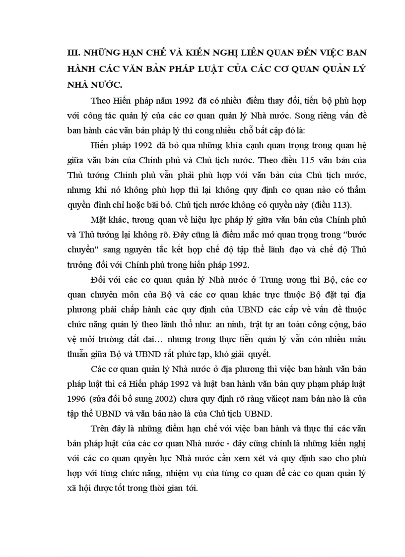image for page Địa vị pháp lý của các cơ quan quản lý với việc ban hành các văn bản quy phạm pháp luật
