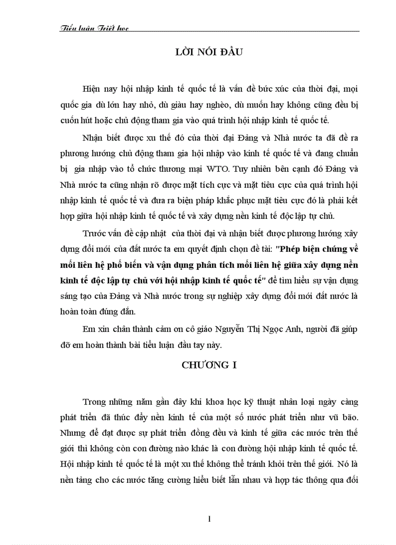 image for page Phép biện chứng về mối liên hệ phố biến và vận dụng phân tích mối liên hệ giữa xây dựng nền kinh tế độc lập tự chủ với hội nhập kinh tế quốc tế