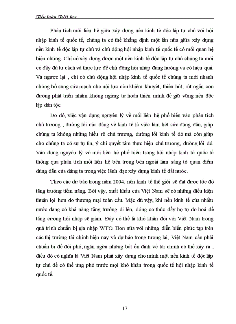 image for page Phép biện chứng về mối liên hệ phố biến và vận dụng phân tích mối liên hệ giữa xây dựng nền kinh tế độc lập tự chủ với hội nhập kinh tế quốc tế