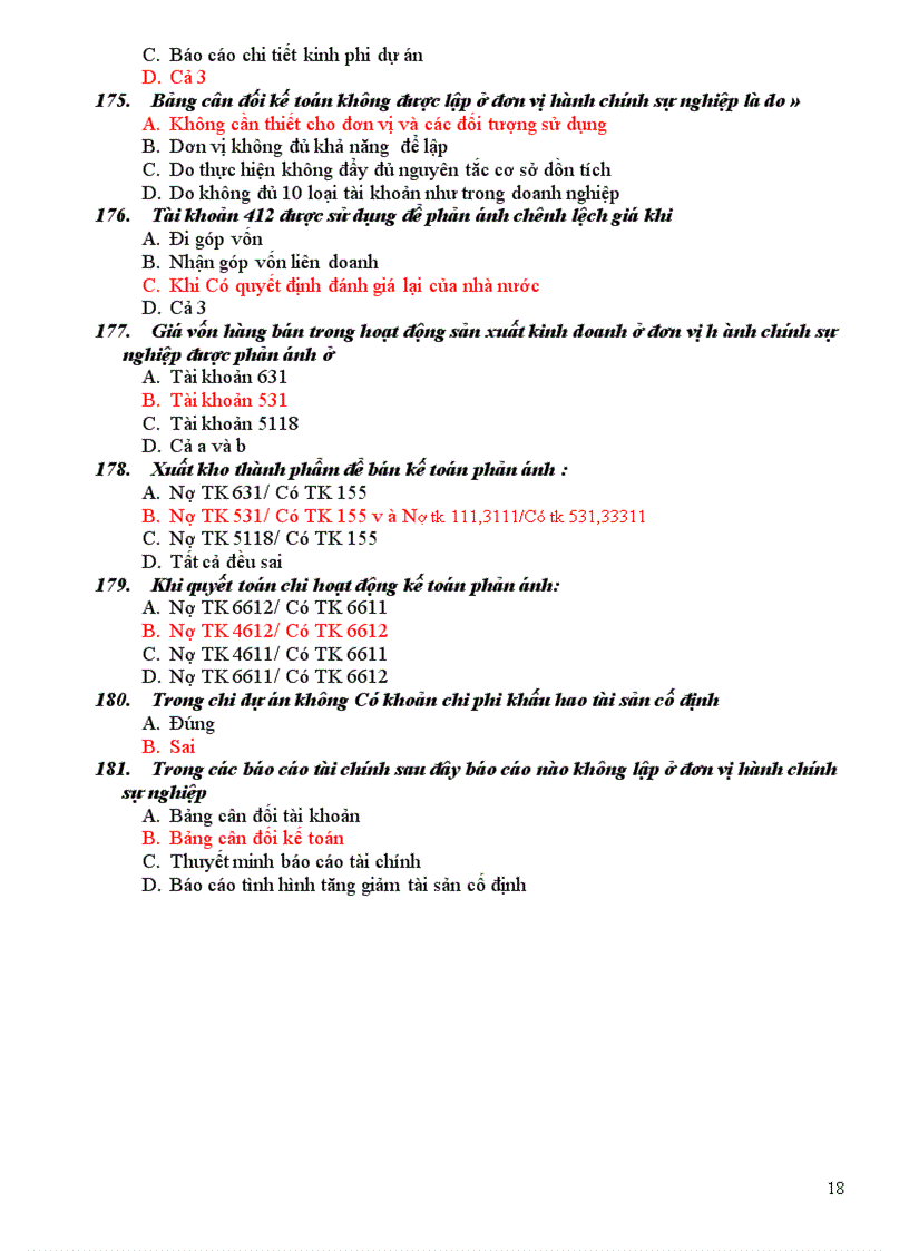 image for page Câu hỏi trắc nghiệm kế toán hành chính sự nghiệp