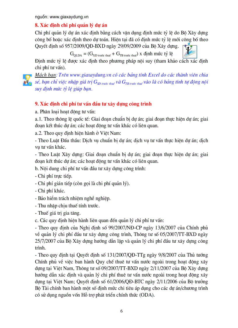 image for page Hướng dẫn lập dự toán xây dựng công trình