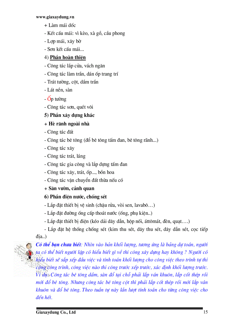 image for page Hướng dẫn đo bóc khối lượng tiên lượng công trình xây dựng