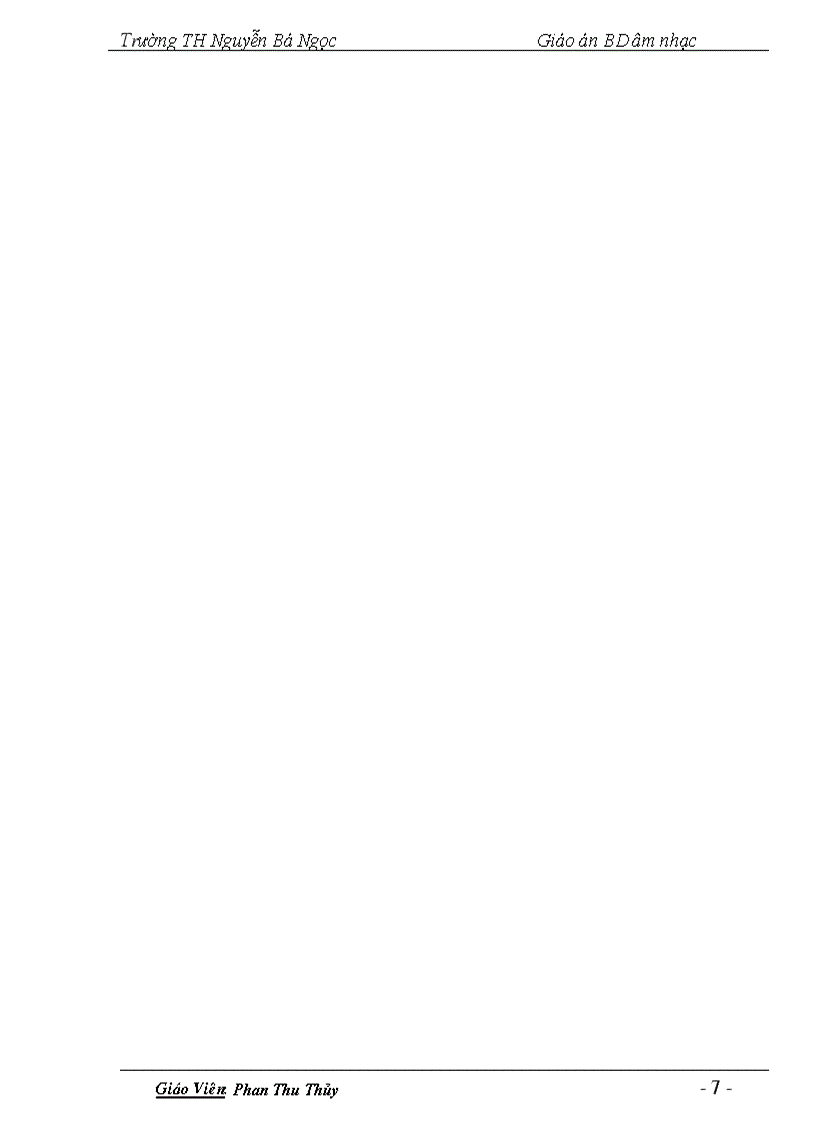 image for page Giáo án bồi dưỡng âm nhạc Tiểu học