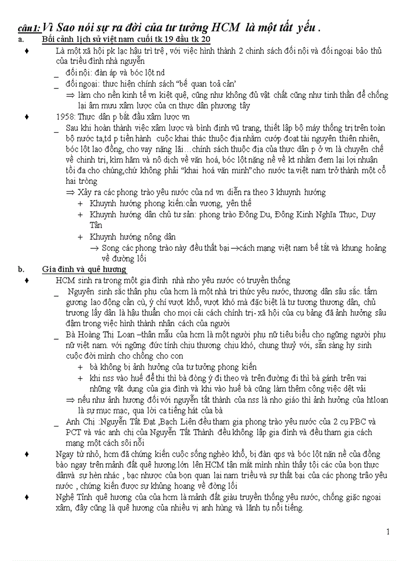 image for page Câu hỏi ôn thi môn tư tưởng hồ chí minh