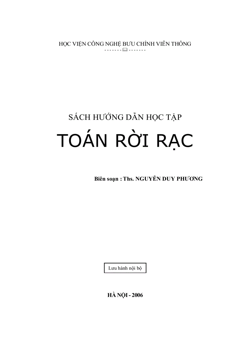image for page Giáo trình toán rời rạc 1