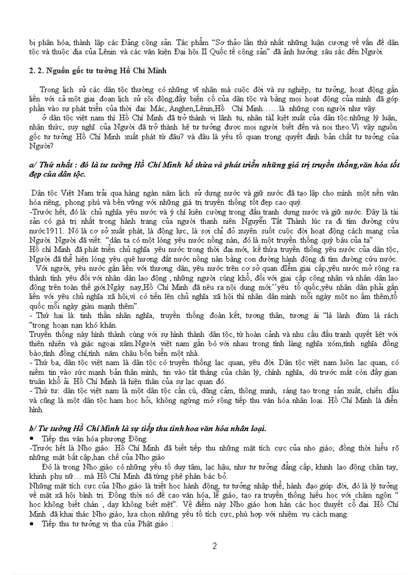 Trình bày nguồn gốc tư tưởng Hồ Chí Minh trong đó nguồn gốc nào là quan trọng quyết định bản chất tư tưởng Hồ Chí Minh