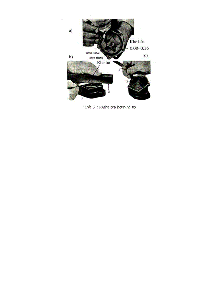 image for page Kiểm tra hư hỏng bơm bánh răng ăn khớp trong