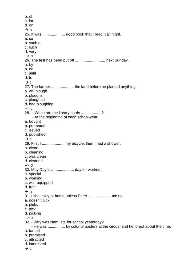 image for page Tài liệu luyện thi trắc nghiệm Tiếng anh Level A B C