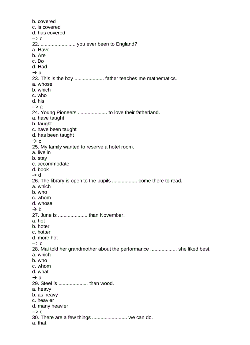 image for page Tài liệu luyện thi trắc nghiệm Tiếng anh Level A B C