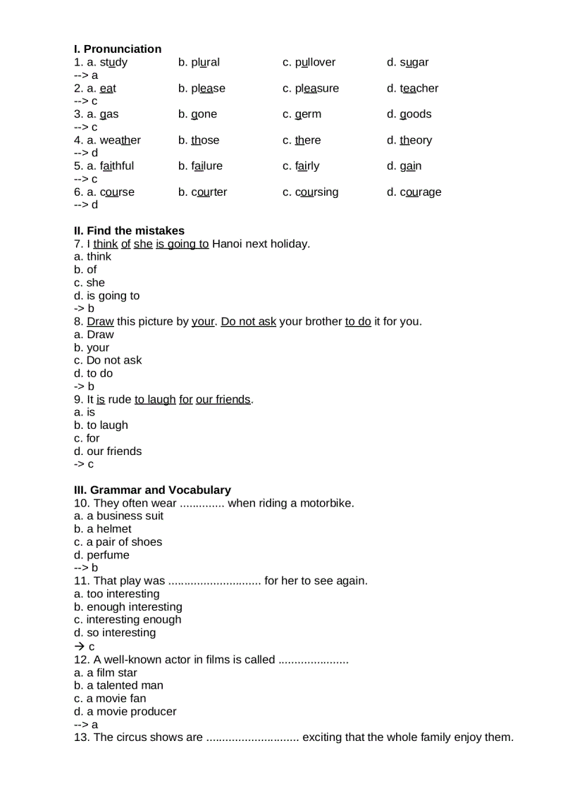 image for page Tài liệu luyện thi trắc nghiệm Tiếng anh Level A B C