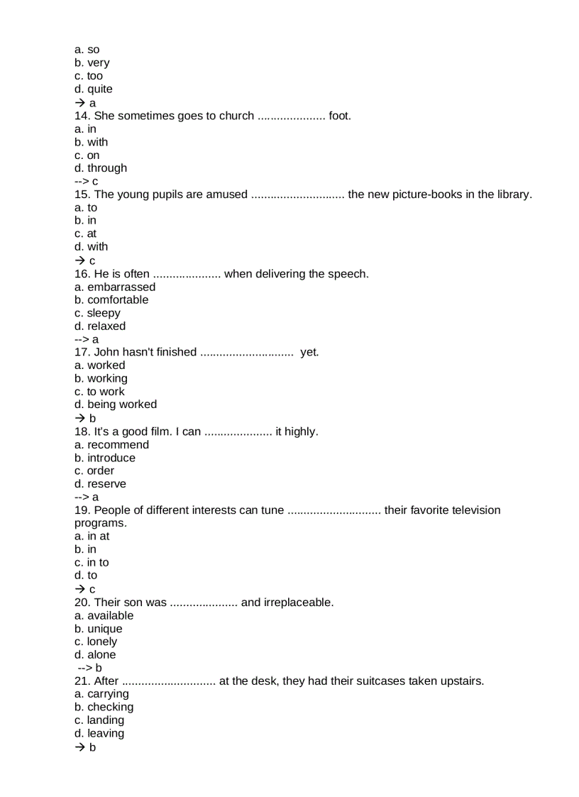 image for page Tài liệu luyện thi trắc nghiệm Tiếng anh Level A B C