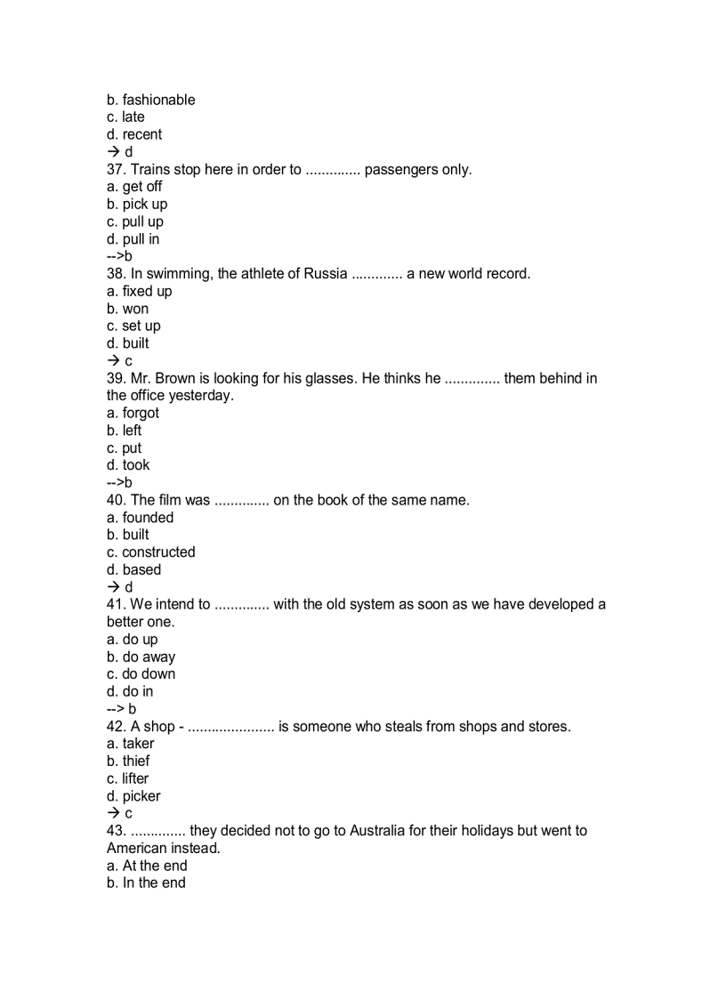 image for page Tài liệu luyện thi trắc nghiệm Tiếng anh Level A B C 1