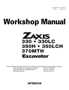 Shop manual máy đào HITACHI ZAXIS330