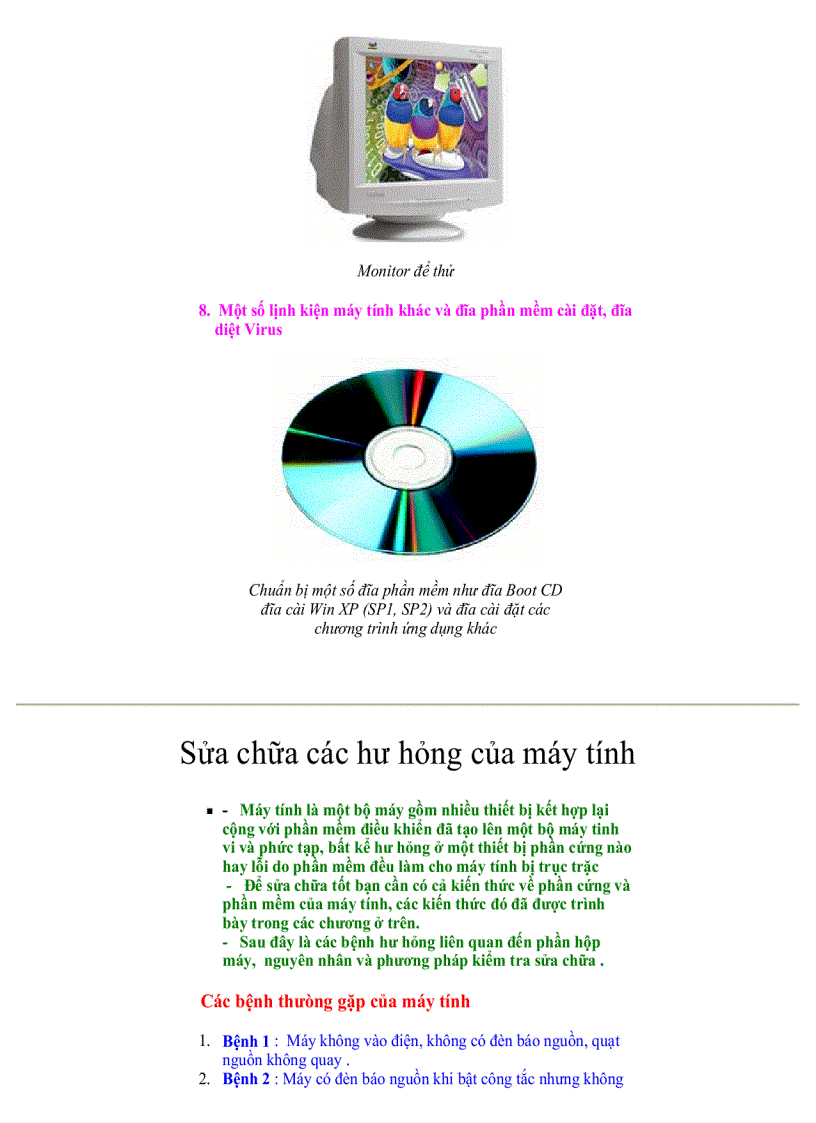 image for page Hướng dẫn sửa chữa máy tinh