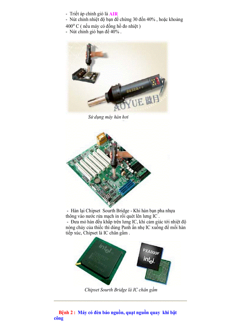 image for page Hướng dẫn sửa chữa máy tinh
