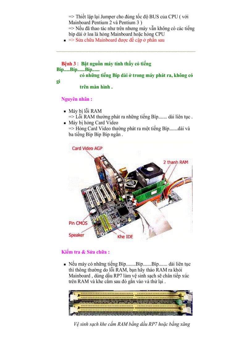image for page Hướng dẫn sửa chữa máy tinh