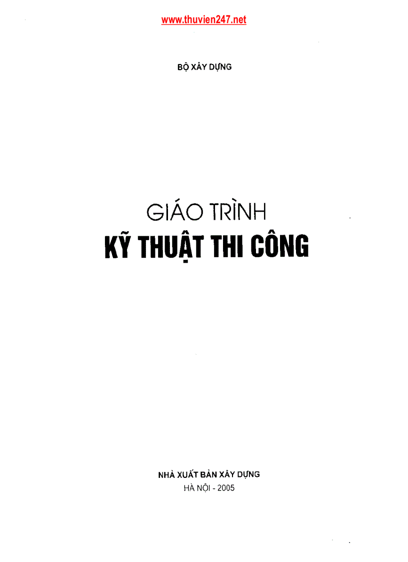 Kỹ thuật thi công