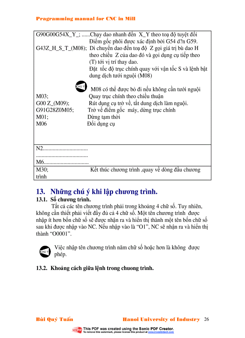 image for page Giáo trình CNC cho máy phay