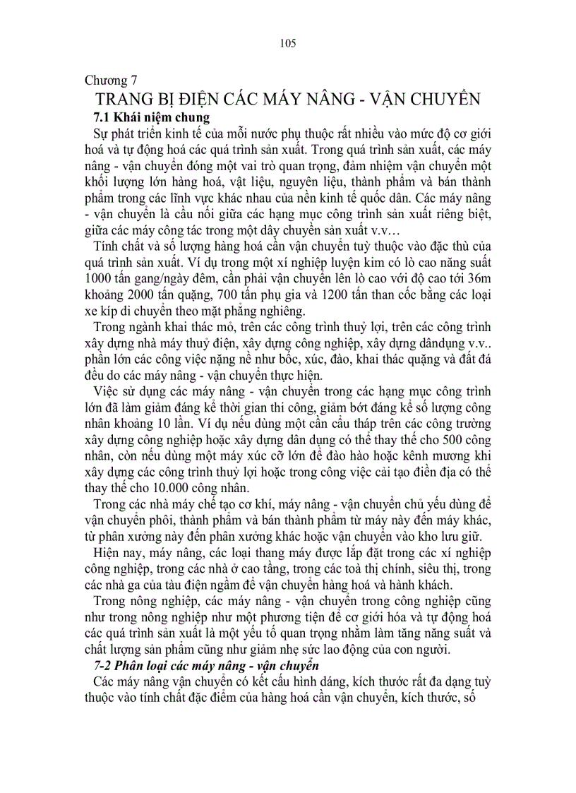 image for page Trang bị điện máy nâng vận chuyển