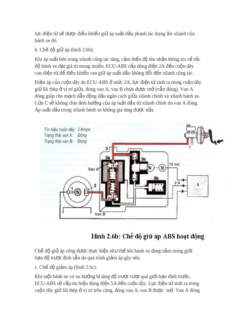 image for page Sơ đồ bố trí phanh ABS trên xe con