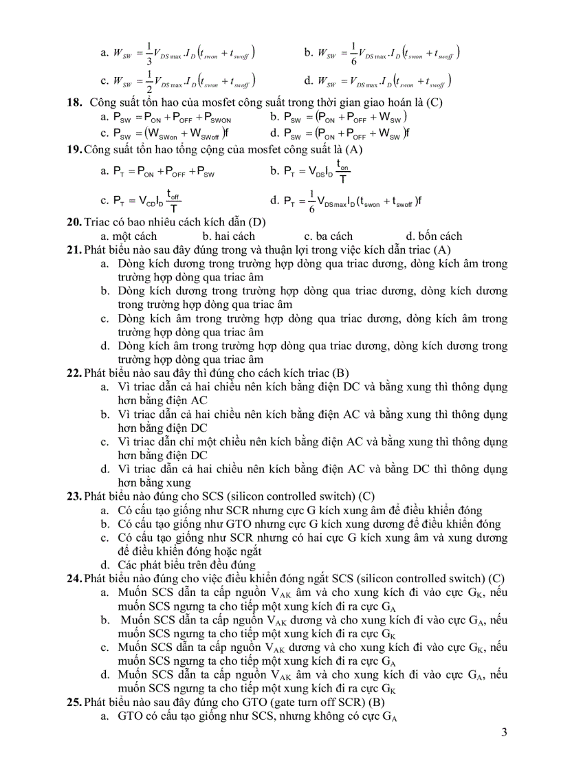 image for page Trắc nghiệm điện tử công suất
