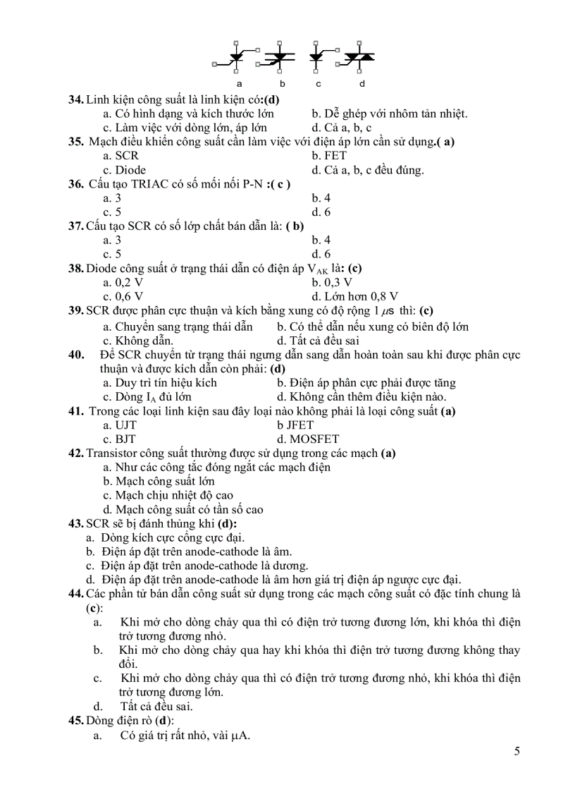 image for page Trắc nghiệm điện tử công suất