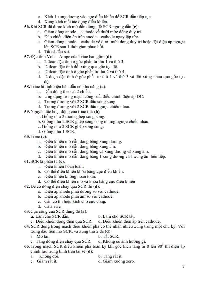 image for page Trắc nghiệm điện tử công suất