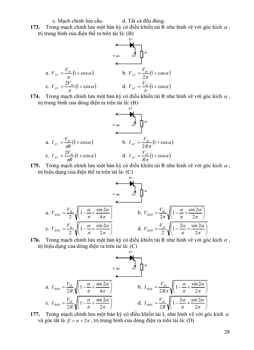 image for page Trắc nghiệm điện tử công suất