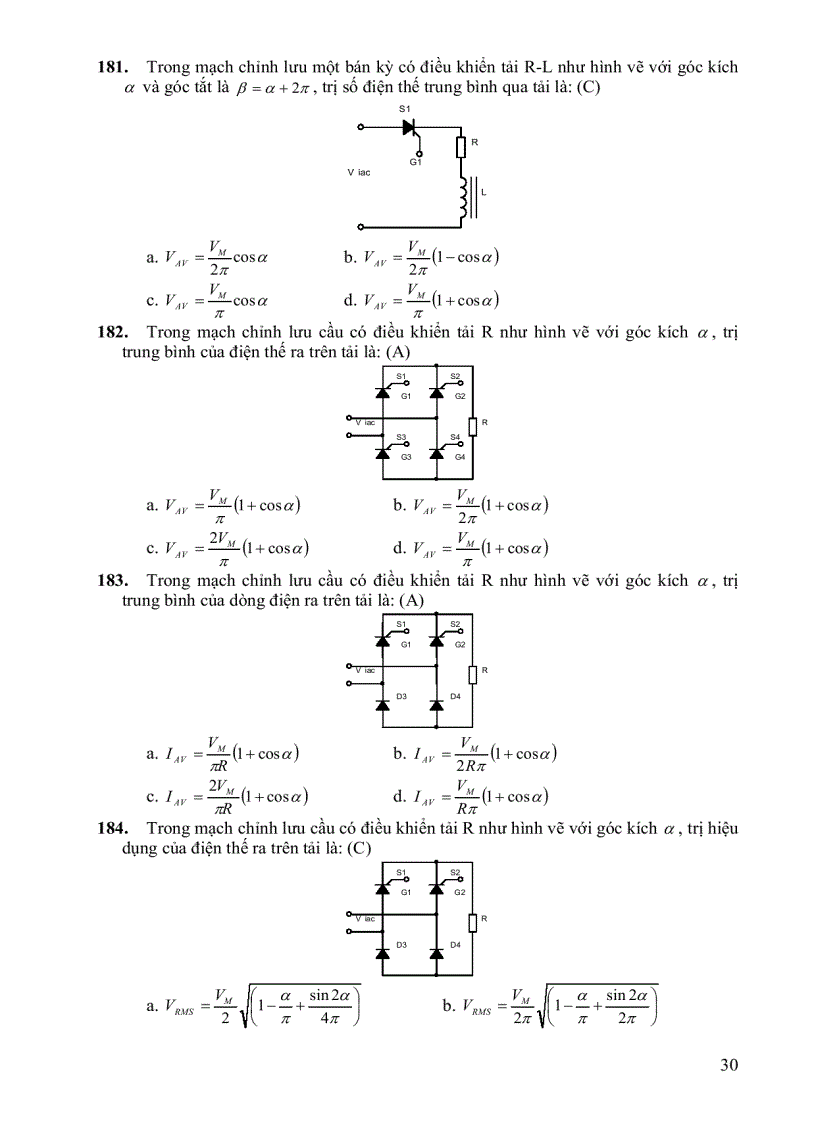 image for page Trắc nghiệm điện tử công suất