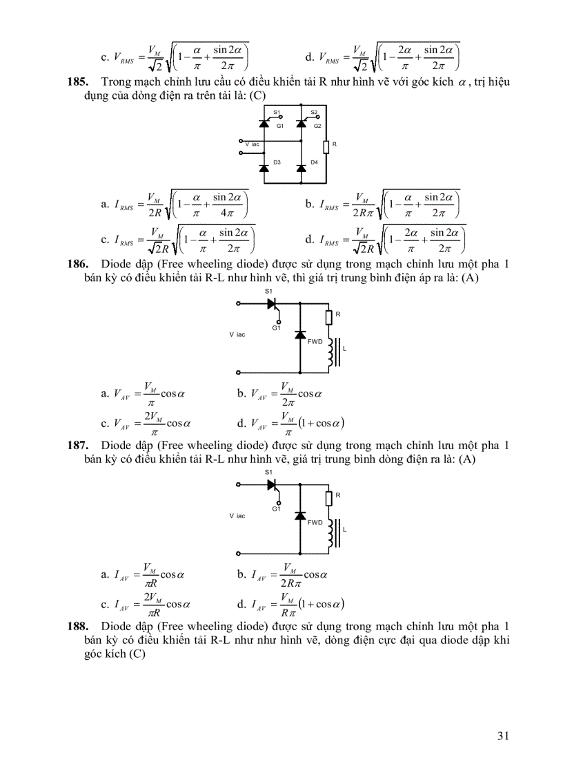 image for page Trắc nghiệm điện tử công suất