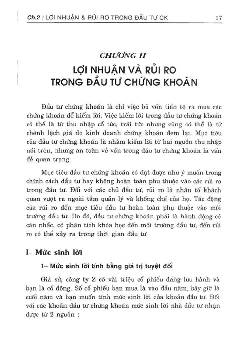 image for page Phân tích và đầu tư chứng khoán