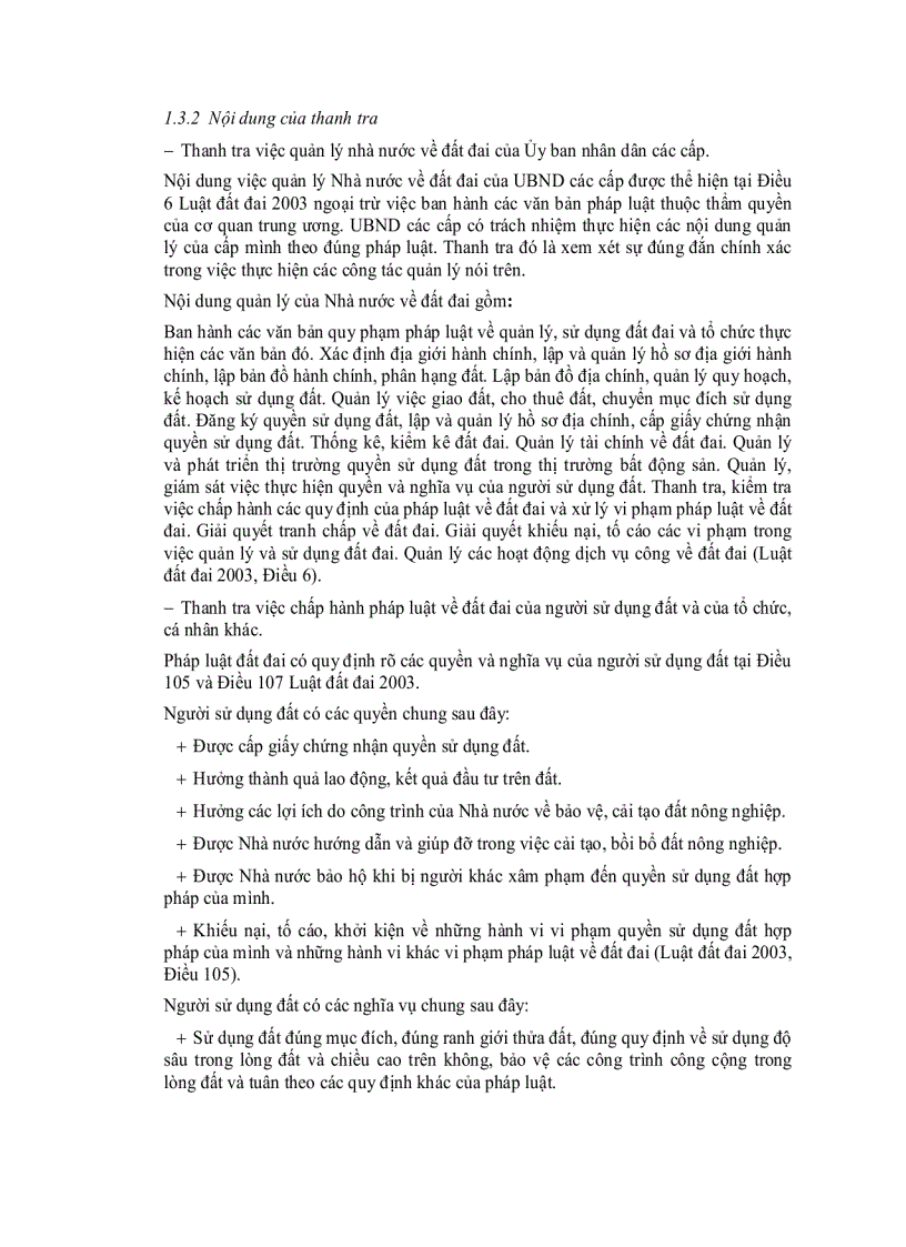 image for page Đánh giá thực trạng công tác thanh tra về giải quyết khiếu nại và tranh chấp đất đai tại thị xã châu đốc tỉnh an giang từ năm 2005 đến năm 2010