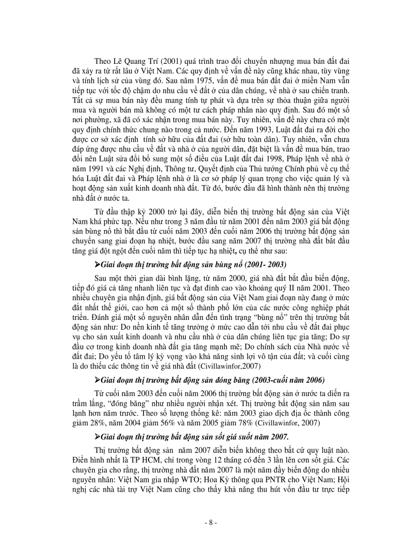 image for page Xác định mức độ ảnh hưởng của các yếu tố tác động đến giá đất và thực trạng giá trị sử dụng đất làm cơ sở cho việc định giá đất trên địa bàn quận ninh kiều thành phố cần thơ