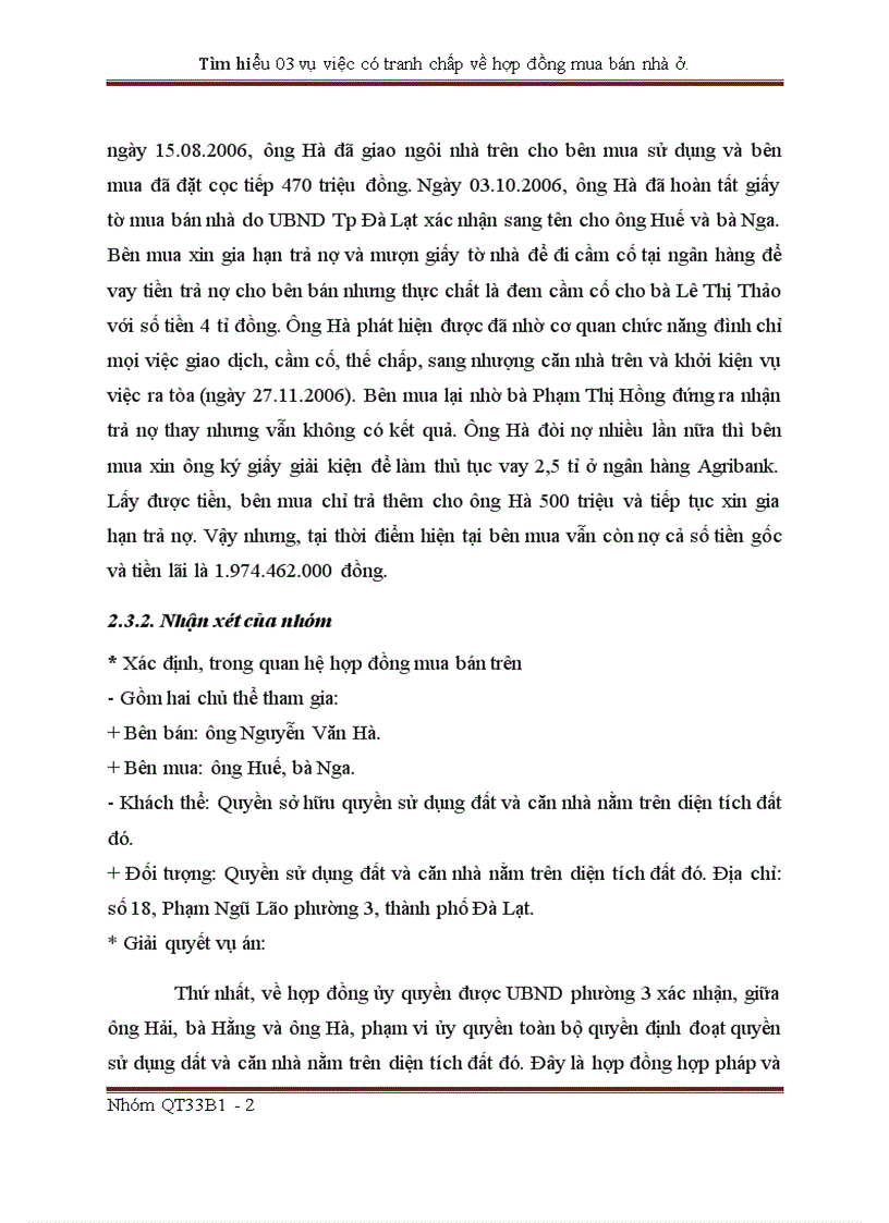 image for page Ba vụ việc có tranh chấp về hợp đồng mua bán nhà ở