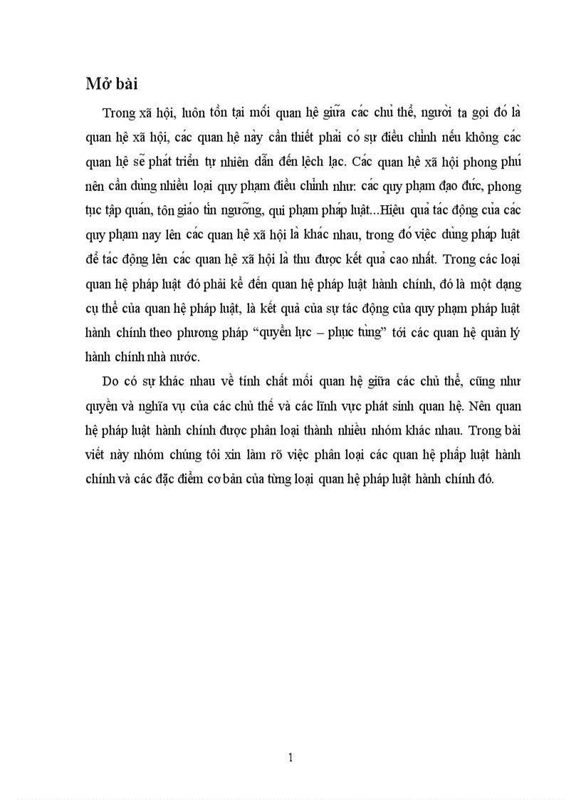 image for page Phân loại các quan hệ phấp luật hành chính và các đặc điểm cơ bản của từng loại quan hệ pháp luật hành chính đó