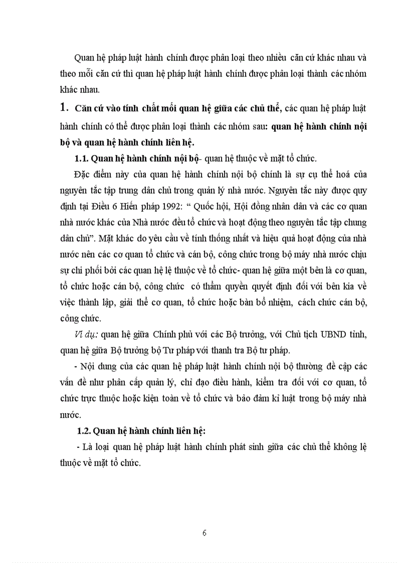 image for page Phân loại các quan hệ phấp luật hành chính và các đặc điểm cơ bản của từng loại quan hệ pháp luật hành chính đó