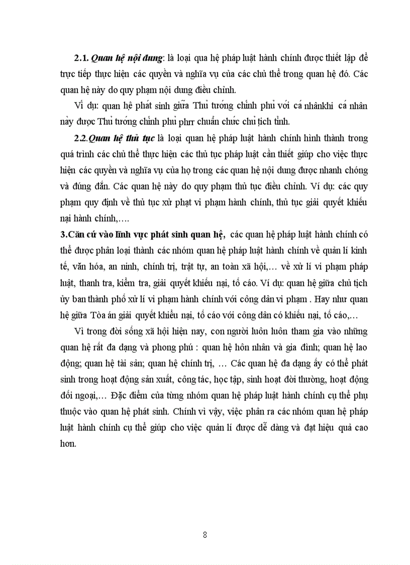 image for page Phân loại các quan hệ phấp luật hành chính và các đặc điểm cơ bản của từng loại quan hệ pháp luật hành chính đó