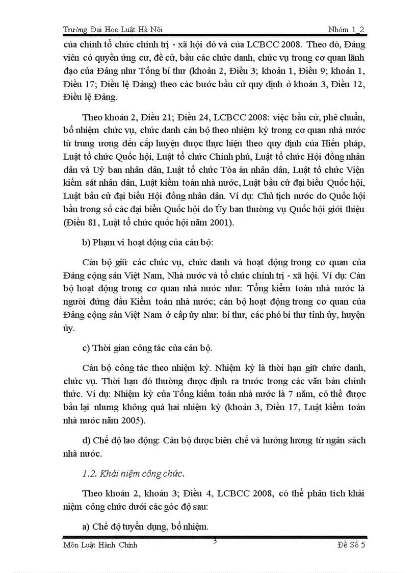 image for page Khái niệm cán bộ công chức trong Luật cán bộ công chức 2008