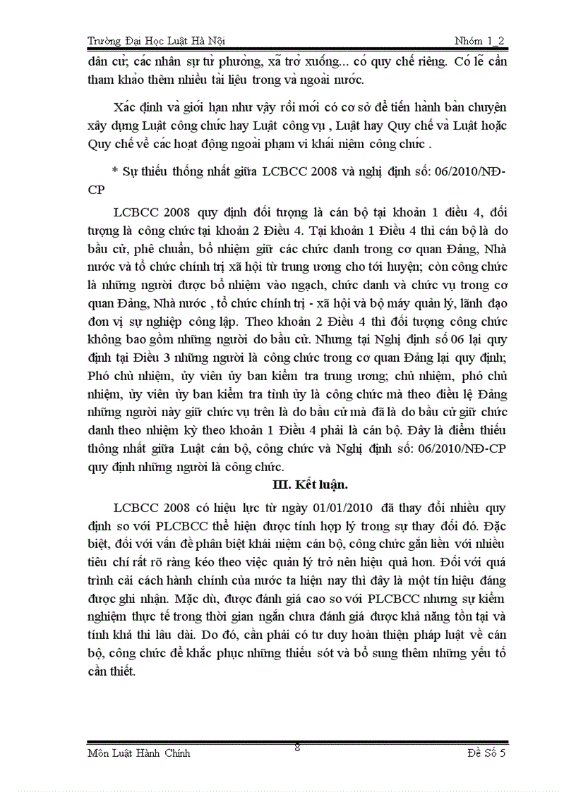 image for page Khái niệm cán bộ công chức trong Luật cán bộ công chức 2008