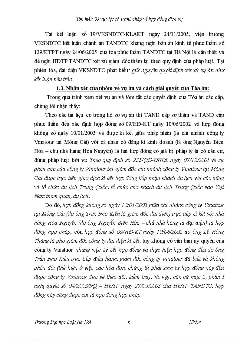 image for page Ba vụ án tranh chấp hợp đồng dịch vụ