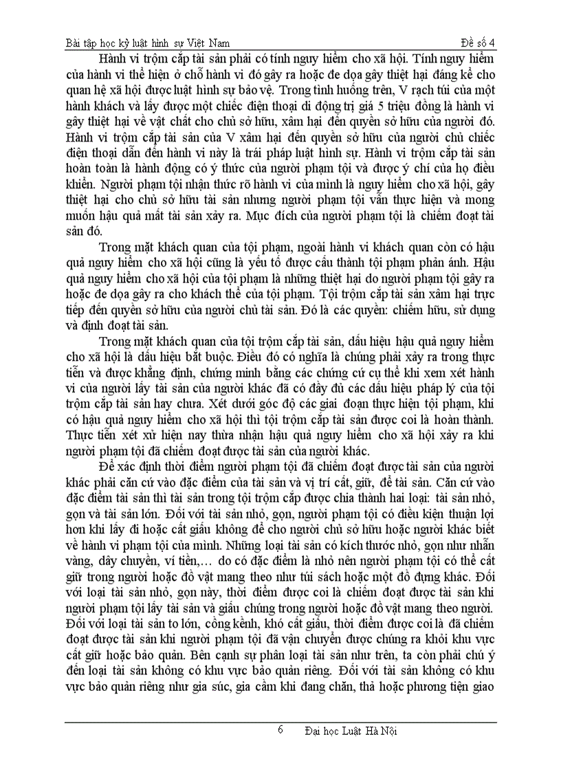 image for page Bài học kỳ hình sự đề số 4