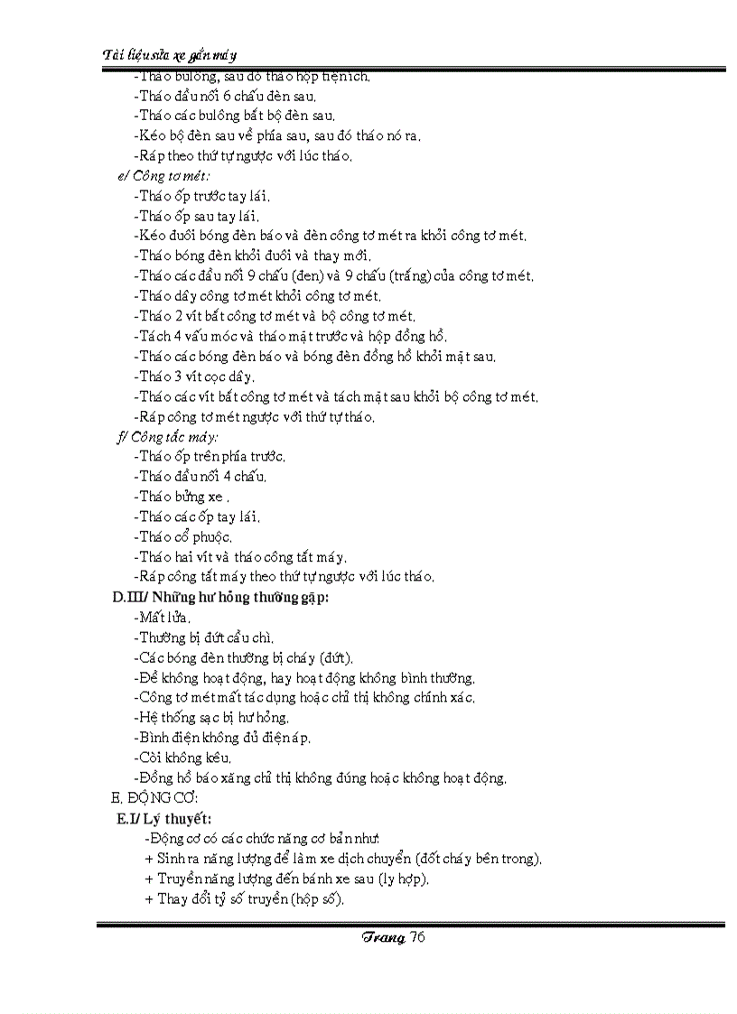 image for page Tài liệu sửa xe máy