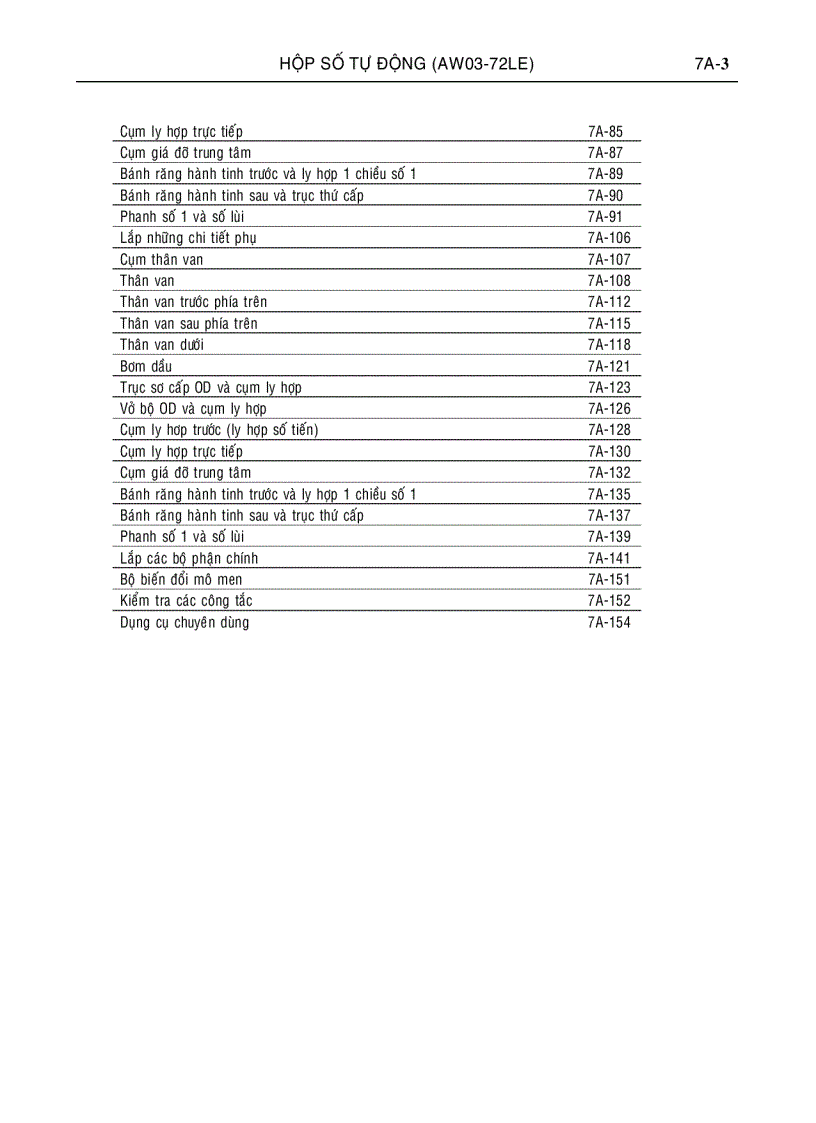 image for page Hộp số tự động xe ô tô ISUZU