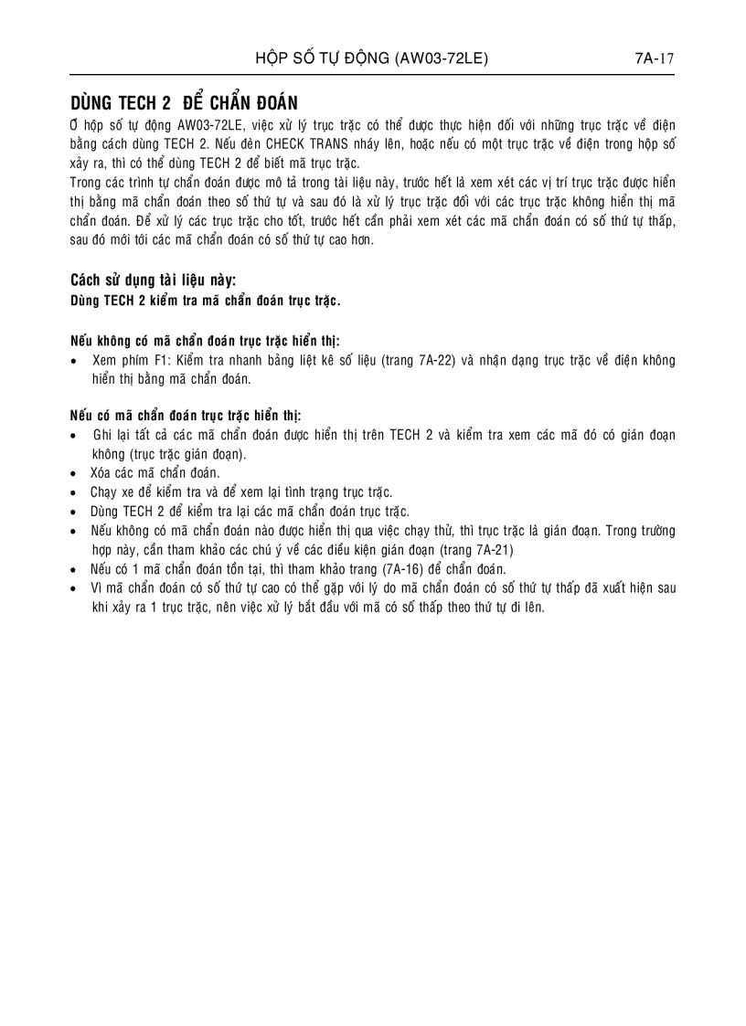 image for page Hộp số tự động xe ô tô ISUZU