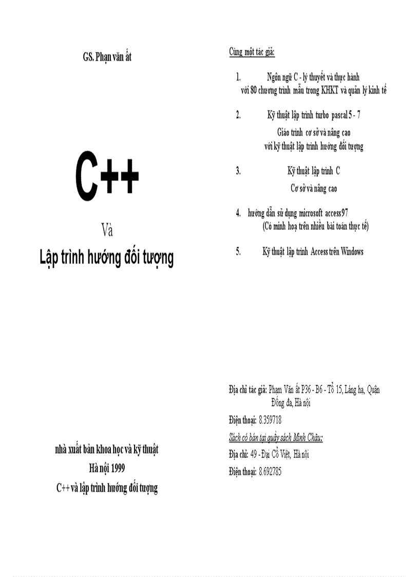 image for page Lập trình hướng đối tượng thành thạo với c