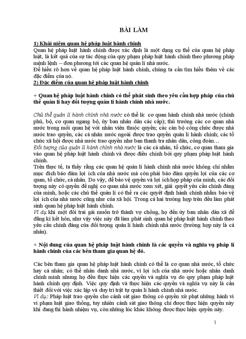 image for page Phân tích khái niệm và đặc điểm của quan hệ pháp luật hành chính