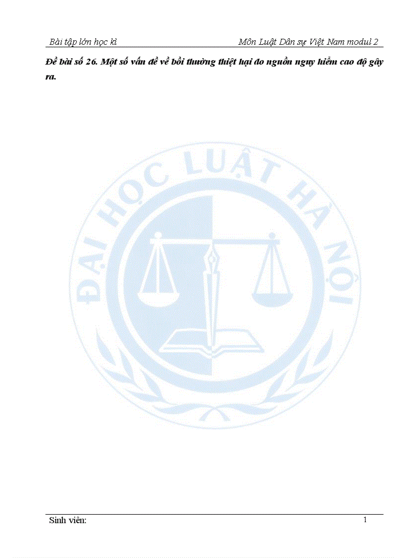 image for page Một số vấn đề về bồi thường thiệt hại do nguồn nguy hiểm cao độ gây ra